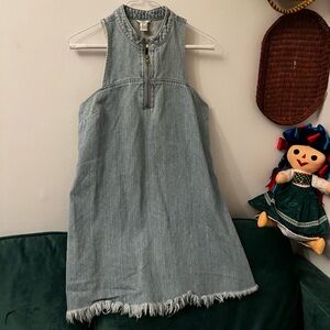 Guess halter mini denim dress
